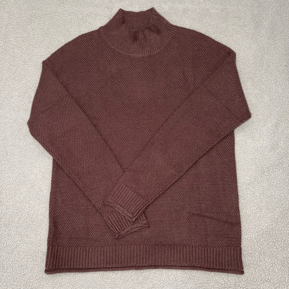 Meerokeety Women's Sweater Crewneck Brown size Small